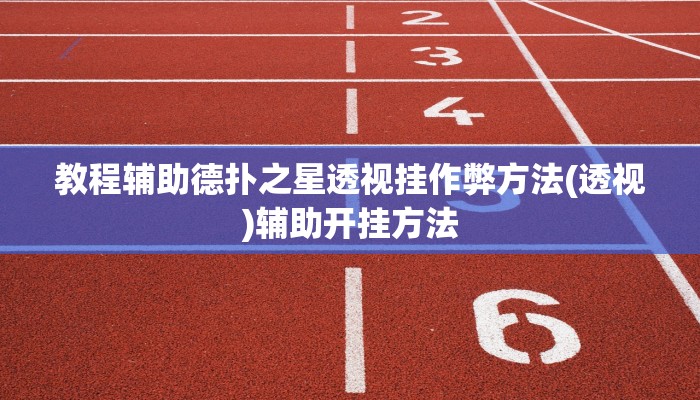 使用分享德扑之星透视辅助(透视)详细教程