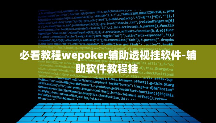 玩家辅助神器wepoker德州透视作弊软件-辅助软件教程挂