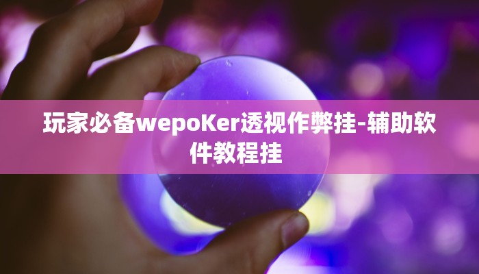 三分钟科普德州局wepoker透视挂(透视)详细教程