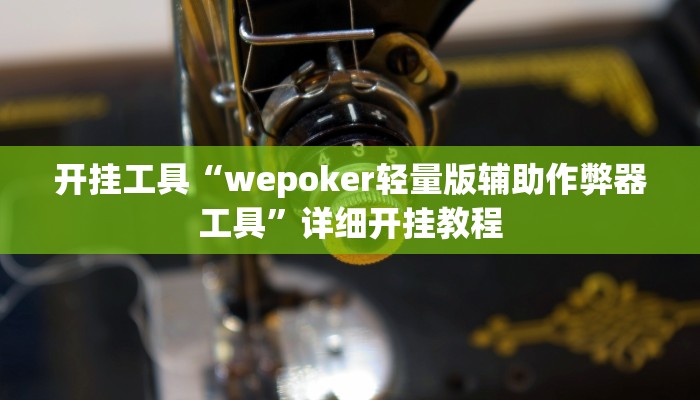 开挂工具“wepoker轻量版辅助作弊器工具”详细开挂教程