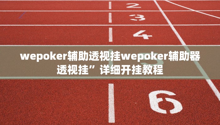 使用分享wepoker德州开挂透视软件(透视)详细教程