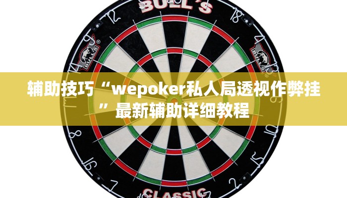 辅助神器wepoker德州开挂辅助(透视)详细教程