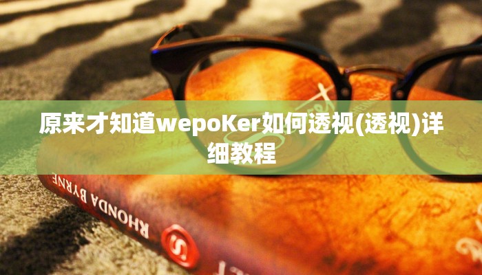 原来才知道wepoKer如何透视(透视)详细教程