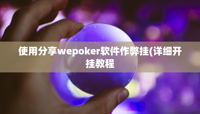 使用分享wepoker软件作弊挂(详细开挂教程