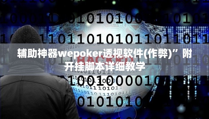 辅助神器wepoker透视软件(作弊)”附开挂脚本详细教学