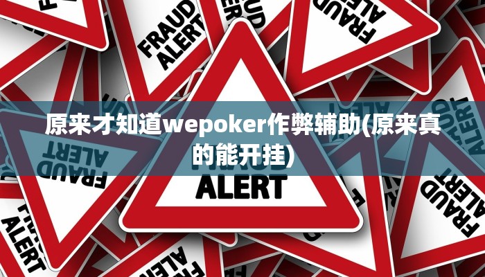 原来才知道wepoker作弊辅助(原来真的能开挂)