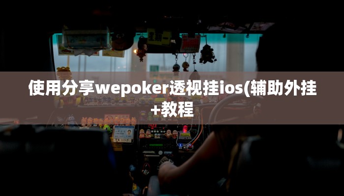 使用分享wepoker透视挂ios(辅助外挂+教程