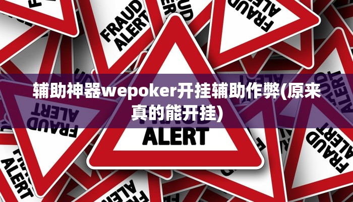 辅助神器wepoker开挂辅助作弊(原来真的能开挂)