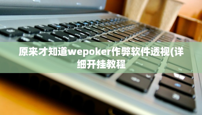 原来才知道wepoker作弊软件透视(详细开挂教程
