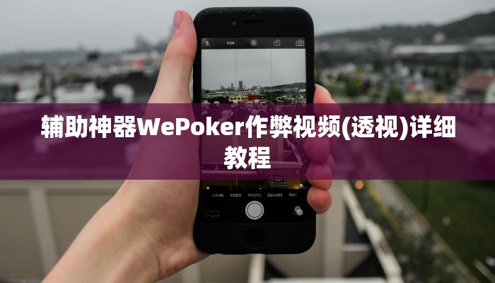 辅助神器WePoker作弊视频(透视)详细教程