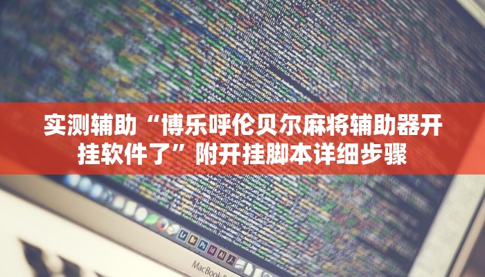 实测辅助“博乐呼伦贝尔麻将辅助器开挂软件了”附开挂脚本详细步骤