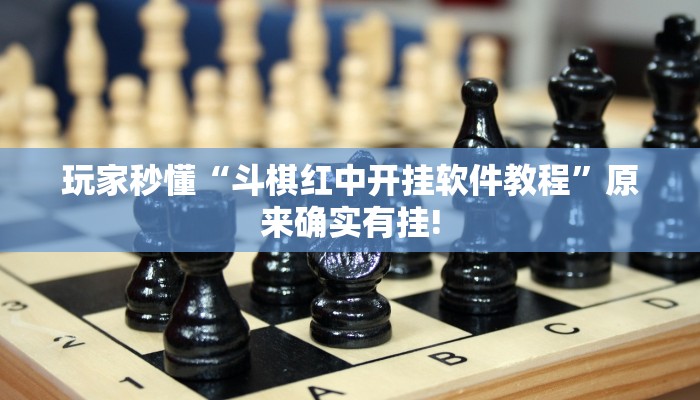 玩家秒懂“斗棋红中开挂软件教程”原来确实有挂!