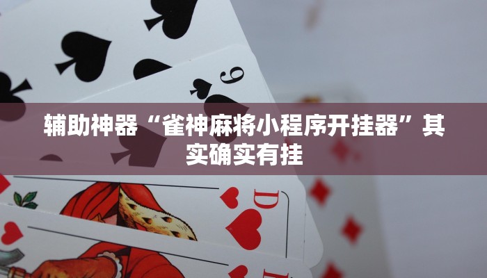 辅助神器“雀神麻将小程序开挂器”其实确实有挂