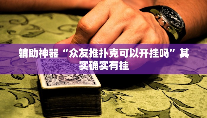 辅助神器“众友推扑克可以开挂吗”其实确实有挂