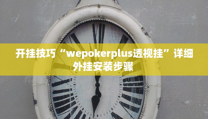 开挂技巧“wepokerplus透视挂”详细外挂安装步骤 