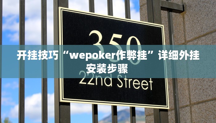 开挂技巧“wepoker作弊挂”详细外挂安装步骤 