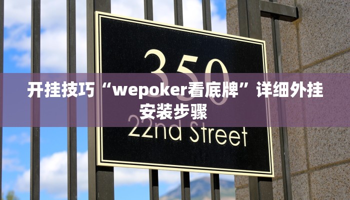开挂技巧“wepoker看底牌”详细外挂安装步骤 