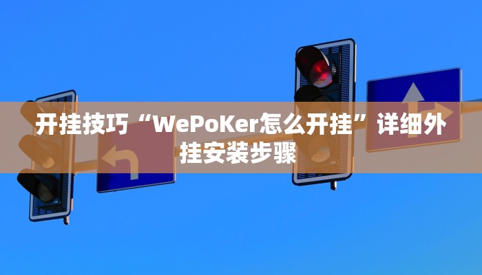 开挂技巧“WePoKer怎么开挂”详细外挂安装步骤 