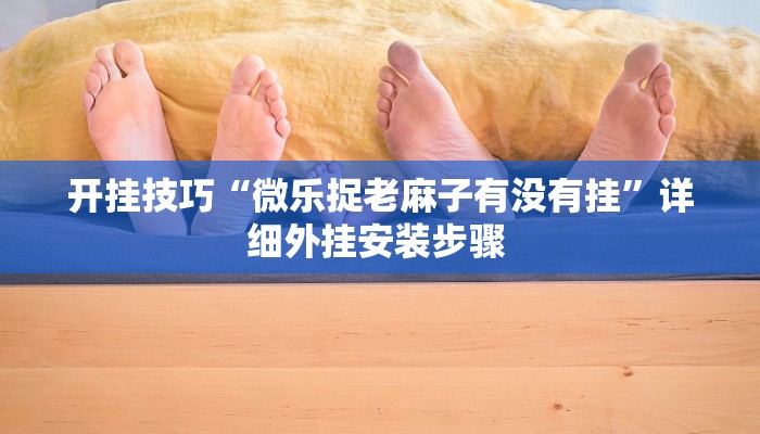 开挂技巧“微乐捉老麻子有没有挂”详细外挂安装步骤 