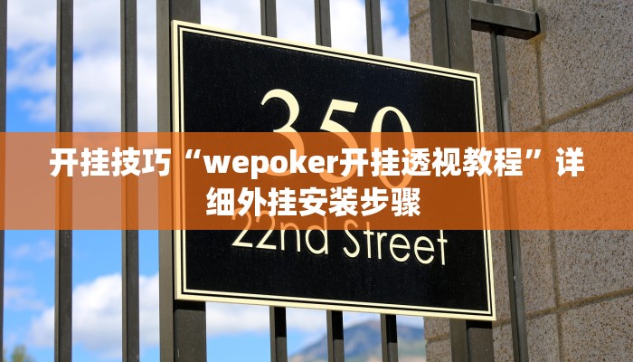 开挂技巧“wepoker开挂透视教程”详细外挂安装步骤 