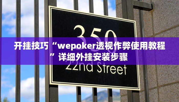 开挂技巧“wepoker透视作弊使用教程”详细外挂安装步骤 