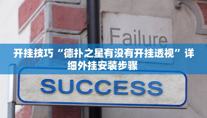 开挂技巧“德扑之星有没有开挂透视”详细外挂安装步骤 