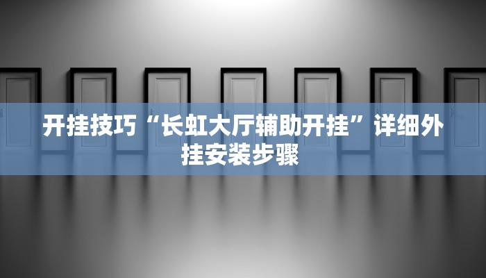 开挂技巧“长虹大厅辅助开挂”详细外挂安装步骤 