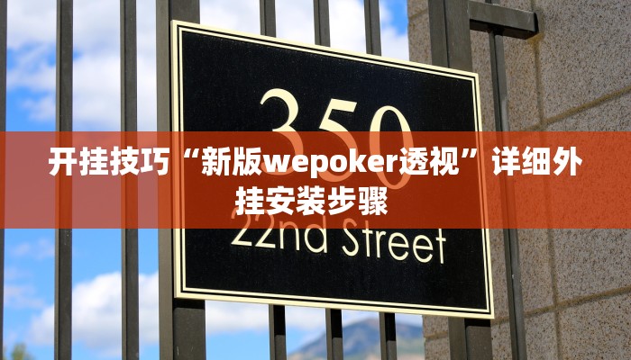 开挂技巧“新版wepoker透视”详细外挂安装步骤 