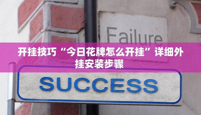 开挂技巧“今日花牌怎么开挂”详细外挂安装步骤 
