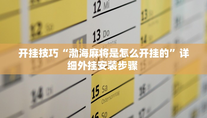 开挂技巧“渤海麻将是怎么开挂的”详细外挂安装步骤 