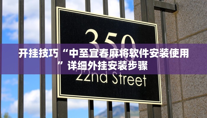 开挂技巧“中至宜春麻将软件安装使用”详细外挂安装步骤 
