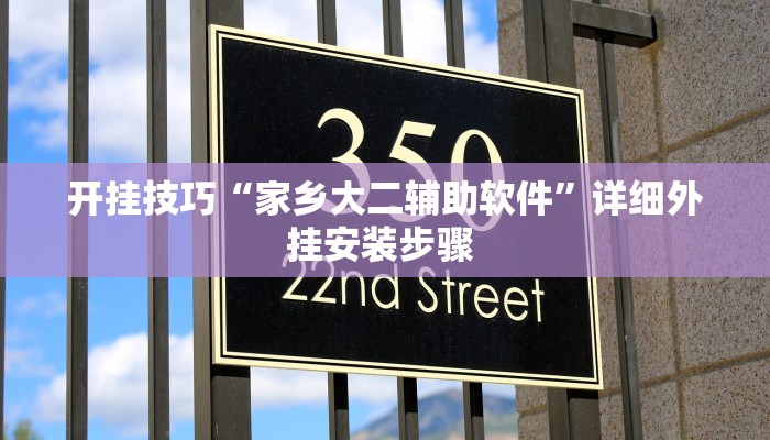 开挂技巧“家乡大二辅助软件”详细外挂安装步骤 