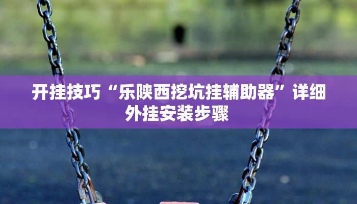 开挂技巧“乐陕西挖坑挂辅助器”详细外挂安装步骤 