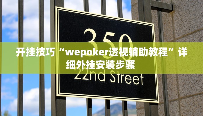 开挂技巧“wepoker透视辅助教程”详细外挂安装步骤 