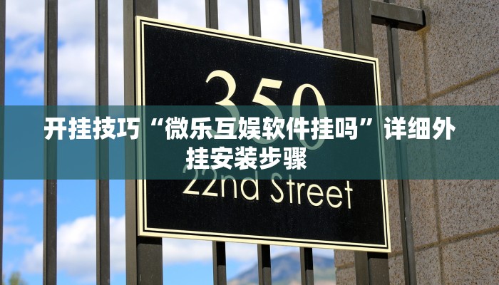 开挂技巧“微乐互娱软件挂吗”详细外挂安装步骤 