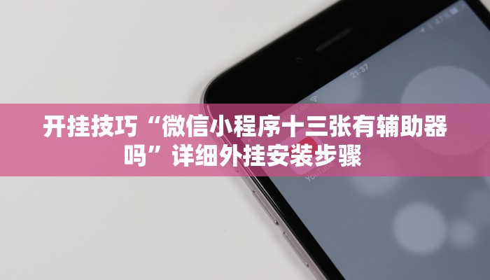 开挂技巧“微信小程序十三张有辅助器吗”详细外挂安装步骤 