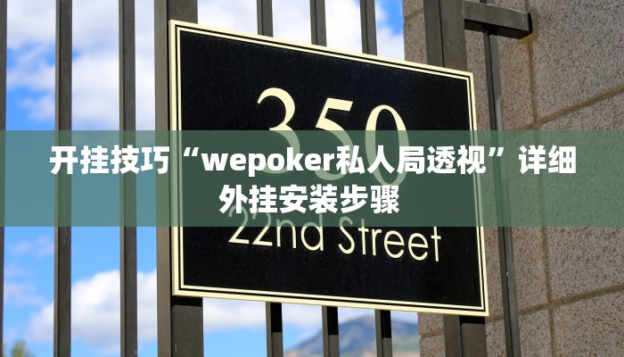 开挂技巧“wepoker私人局透视”详细外挂安装步骤 