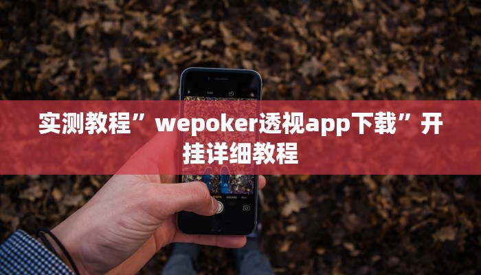 实测教程”wepoker透视app下载”开挂详细教程 实测教程”wepoker透视app下载”开挂详细教程