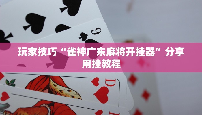 玩家技巧“雀神广东麻将开挂器”分享用挂教程 玩家技巧“雀神广东麻将开挂器”分享用挂教程