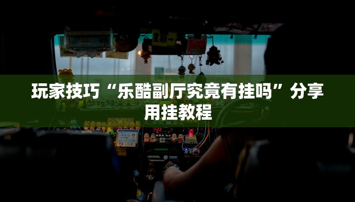 玩家技巧“乐酷副厅究竟有挂吗”分享用挂教程 玩家技巧“乐酷副厅究竟有挂吗”分享用挂教程