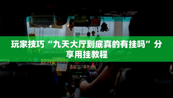 玩家技巧“九天大厅到底真的有挂吗”分享用挂教程 玩家技巧“九天大厅到底真的有挂吗”分享用挂教程