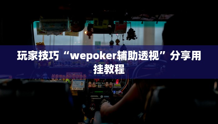 玩家技巧“wepoker辅助透视”分享用挂教程 玩家技巧“wepoker辅助透视”分享用挂教程