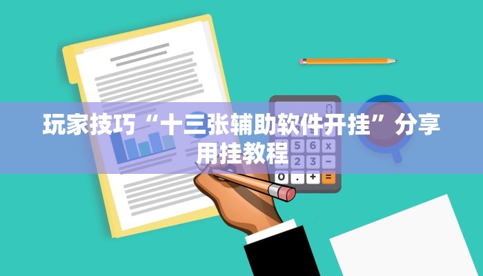 玩家技巧“十三张辅助软件开挂”分享用挂教程 玩家技巧“十三张辅助软件开挂”分享用挂教程
