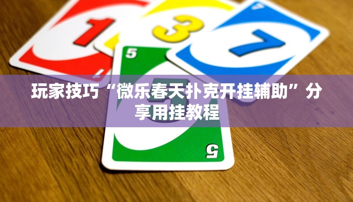 玩家技巧“微乐春天扑克开挂辅助”分享用挂教程 玩家技巧“微乐春天扑克开挂辅助”分享用挂教程