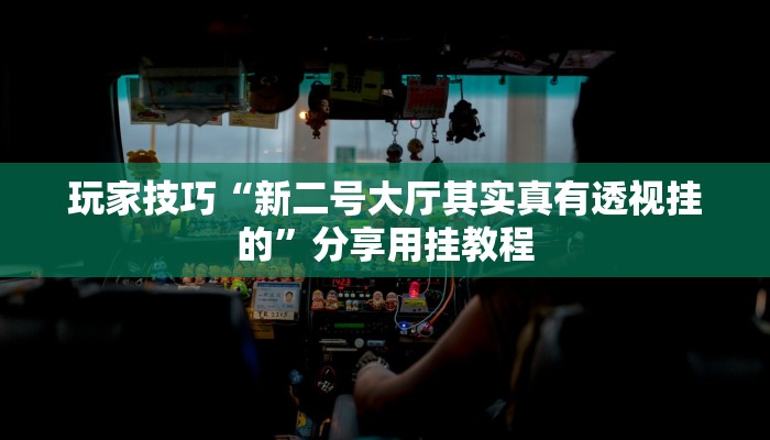 玩家技巧“新二号大厅其实真有透视挂的”分享用挂教程 玩家技巧“新二号大厅其实真有透视挂的”分享用挂教程