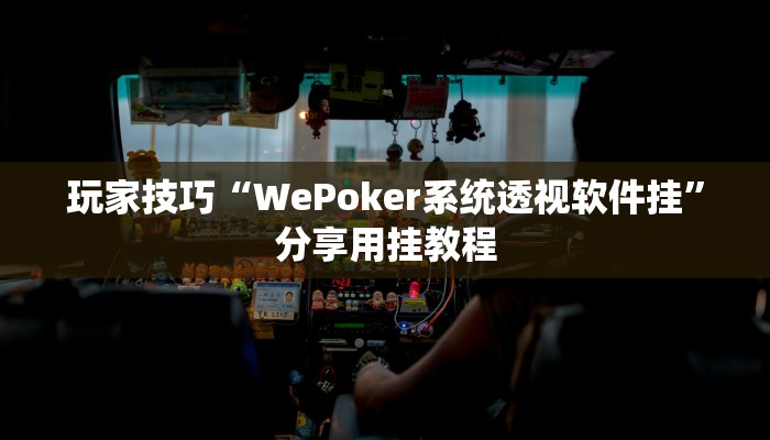 玩家技巧“WePoker系统透视软件挂”分享用挂教程 玩家技巧“WePoker系统透视软件挂”分享用挂教程