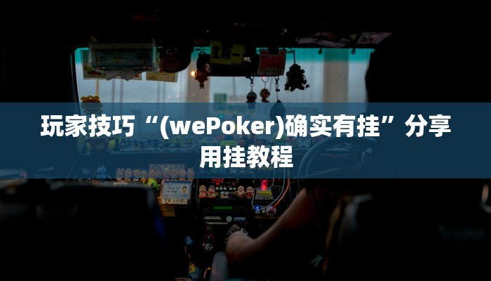 玩家技巧“(wePoker)确实有挂”分享用挂教程