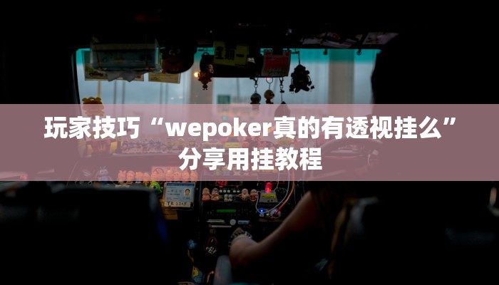 玩家技巧“wepoker真的有透视挂么”分享用挂教程 玩家技巧“wepoker真的有透视挂么”分享用挂教程