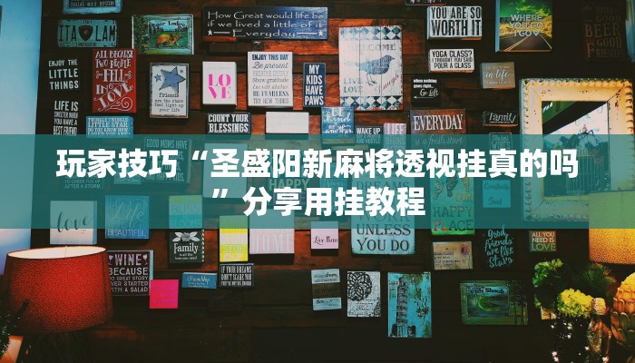 玩家技巧“圣盛阳新麻将透视挂真的吗”分享用挂教程 玩家技巧“圣盛阳新麻将透视挂真的吗”分享用挂教程