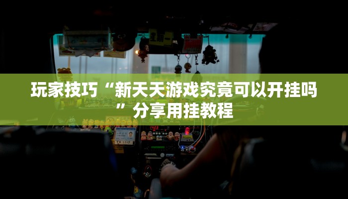 玩家技巧“新天天游戏究竟可以开挂吗”分享用挂教程